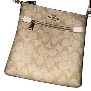 Coach Beige Signature Crossbody Bag